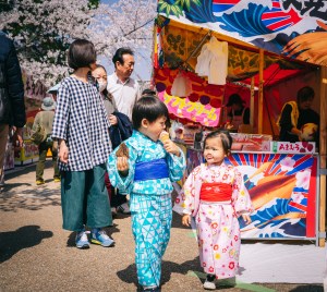 兒童和服外拍,京都櫻花祭